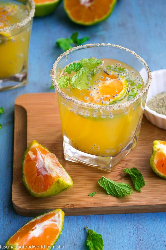 orange ginger masala lemonade